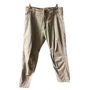 Kuhl Slackr Men’s Greenish Gray Carpenter Hiking Pants Size (35x30) Canvas
